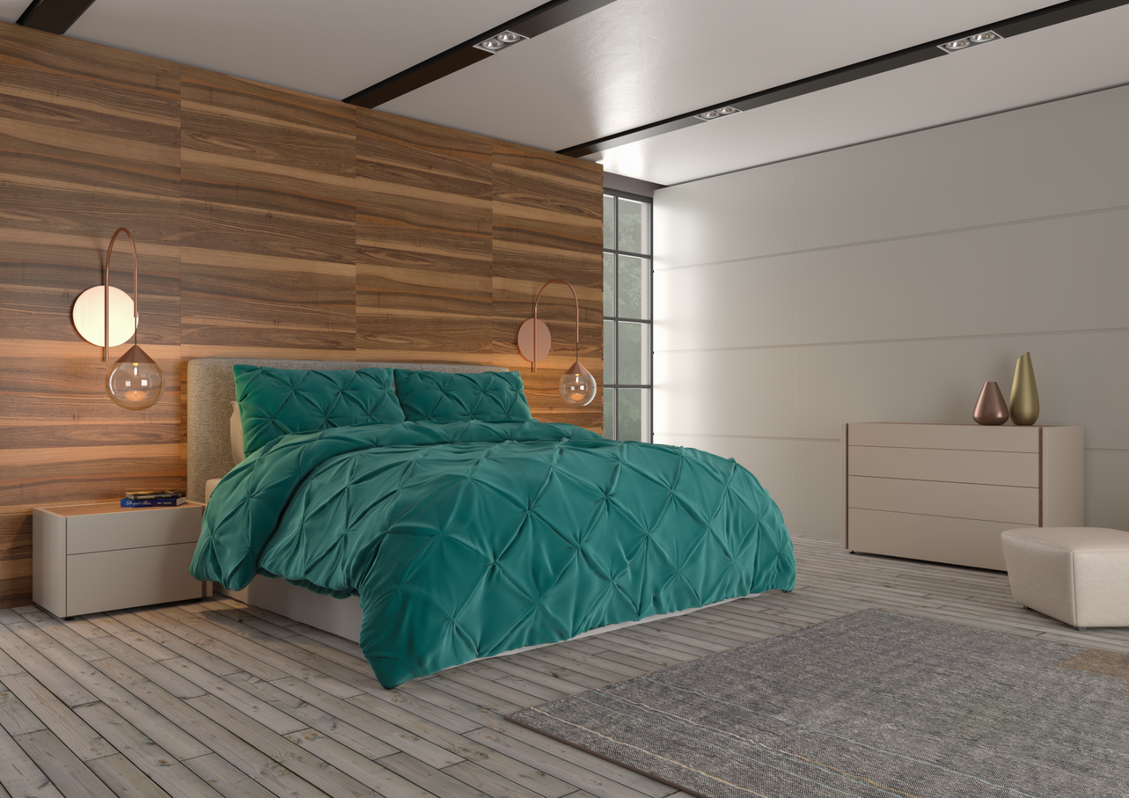 Bedding - Down Alternative Comforter Set - King Queen Twin Duvet Insert & Shams -