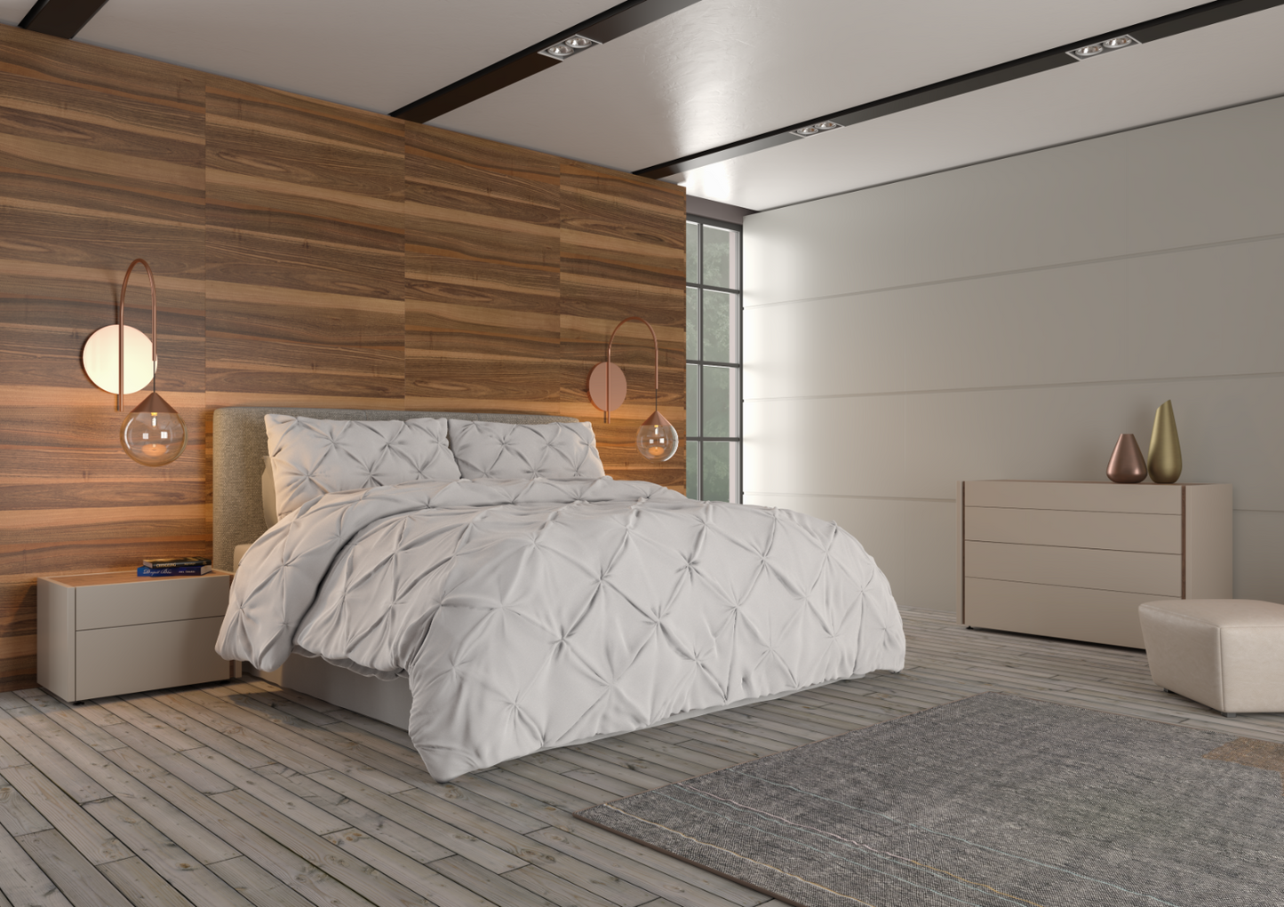 Bedding - Down Alternative Comforter Set - King Queen Twin Duvet Insert & Shams -