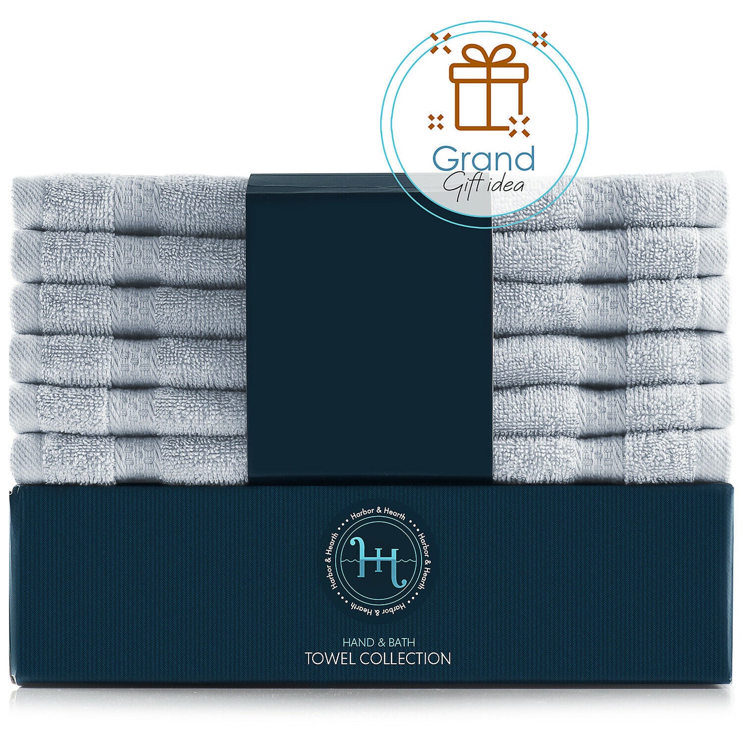 Bath Towels & Washcloths - Face Washcloths Set - 12 Pack Soft 100% Cotton Luxury Towel Face Cloths -