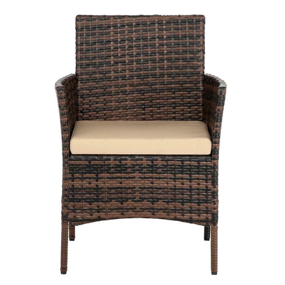 Outdoor Furniture Sets - Outdoor Patio Furniture - Rattan Wicker Furniture - 4 Piece Set Brown -
