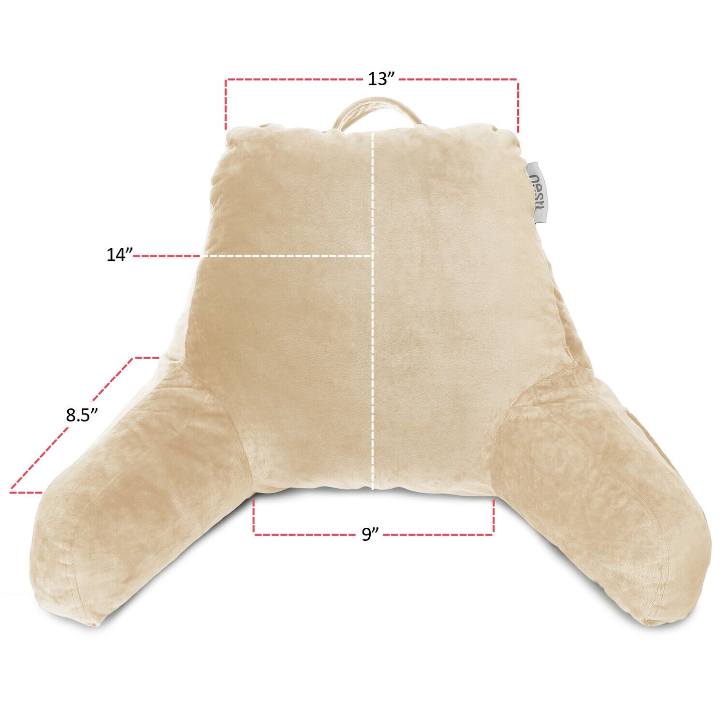 Pillows - TV & Reading Pillow - Kid's Memory Foam Bedrest Back Pillow 12 Colors! -