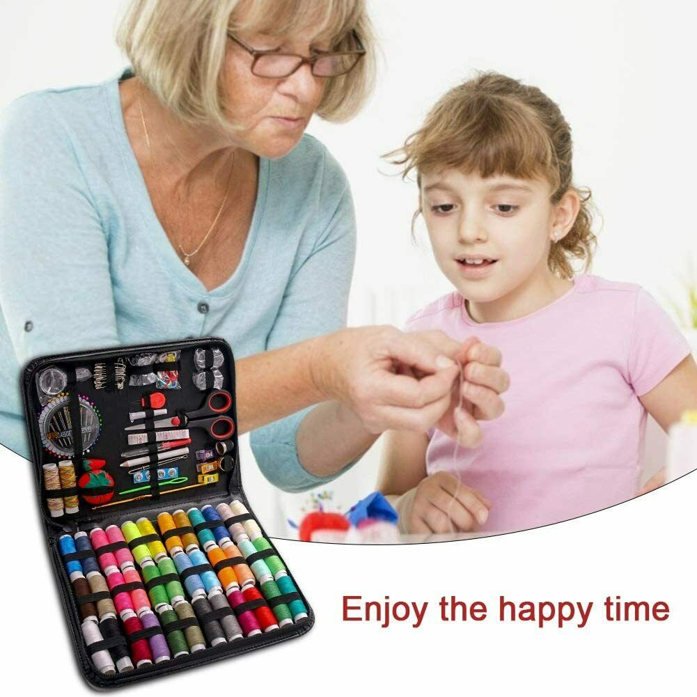 Sewing Baskets & Kits - Sewing Kit - Sewing Needle, Thread, Scissor - Travel Box 183 Pc Set -