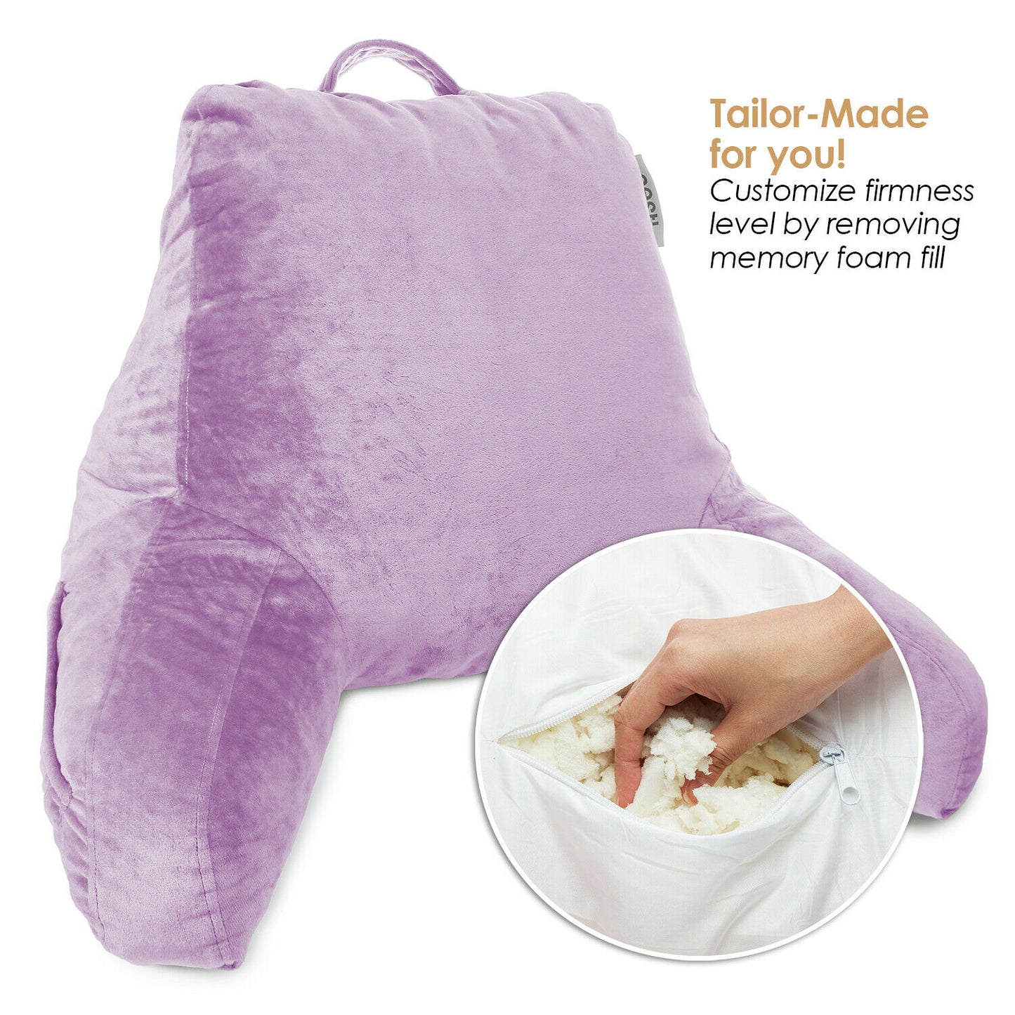 Pillows - TV & Reading Pillow - Kid's Memory Foam Bedrest Back Pillow 12 Colors! -