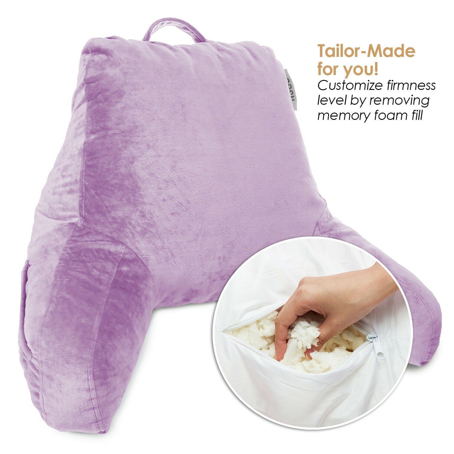Pillows - TV & Reading Pillow - Kid's Memory Foam Bedrest Back Pillow 12 Colors! -
