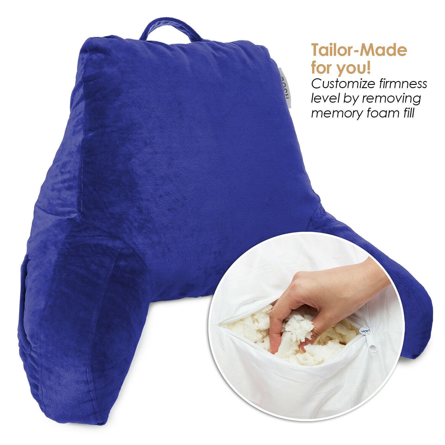 Pillows - TV & Reading Pillow - Kid's Memory Foam Bedrest Back Pillow 12 Colors! -