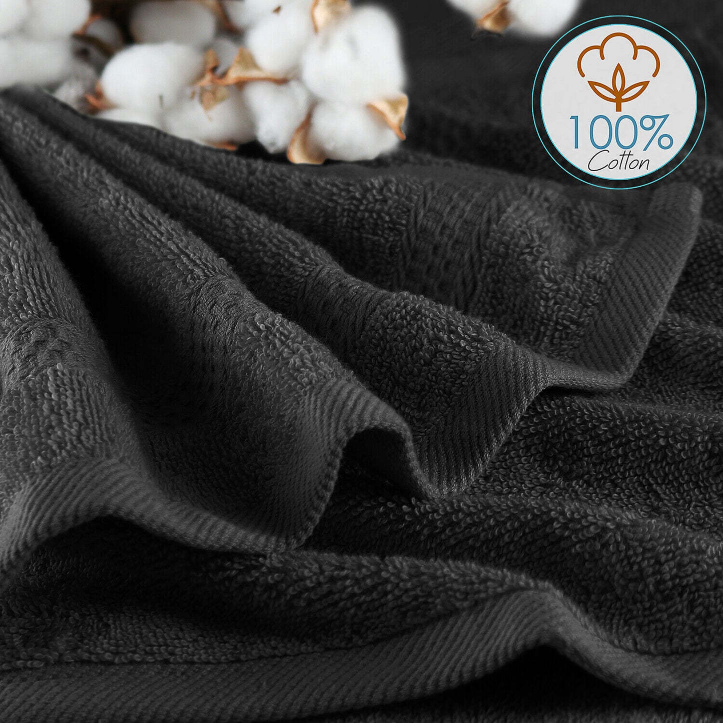 Bath Towels & Washcloths - Face Washcloths Set - 12 Pack Soft 100% Cotton Luxury Towel Face Cloths -