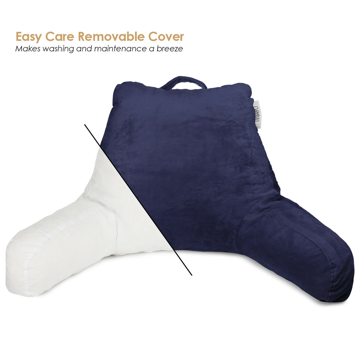 Pillows - TV & Reading Pillow - Kid's Memory Foam Bedrest Back Pillow 12 Colors! -