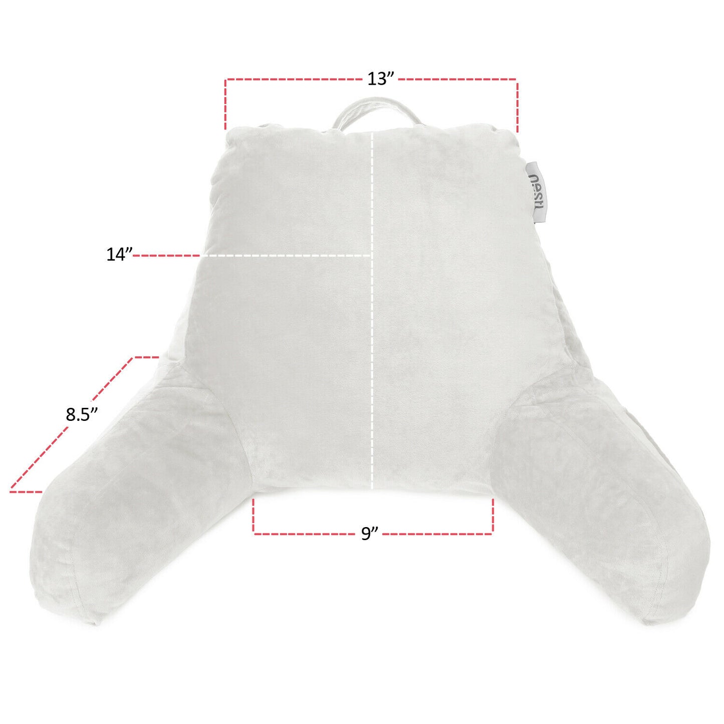 Pillows - TV & Reading Pillow - Kid's Memory Foam Bedrest Back Pillow 12 Colors! -
