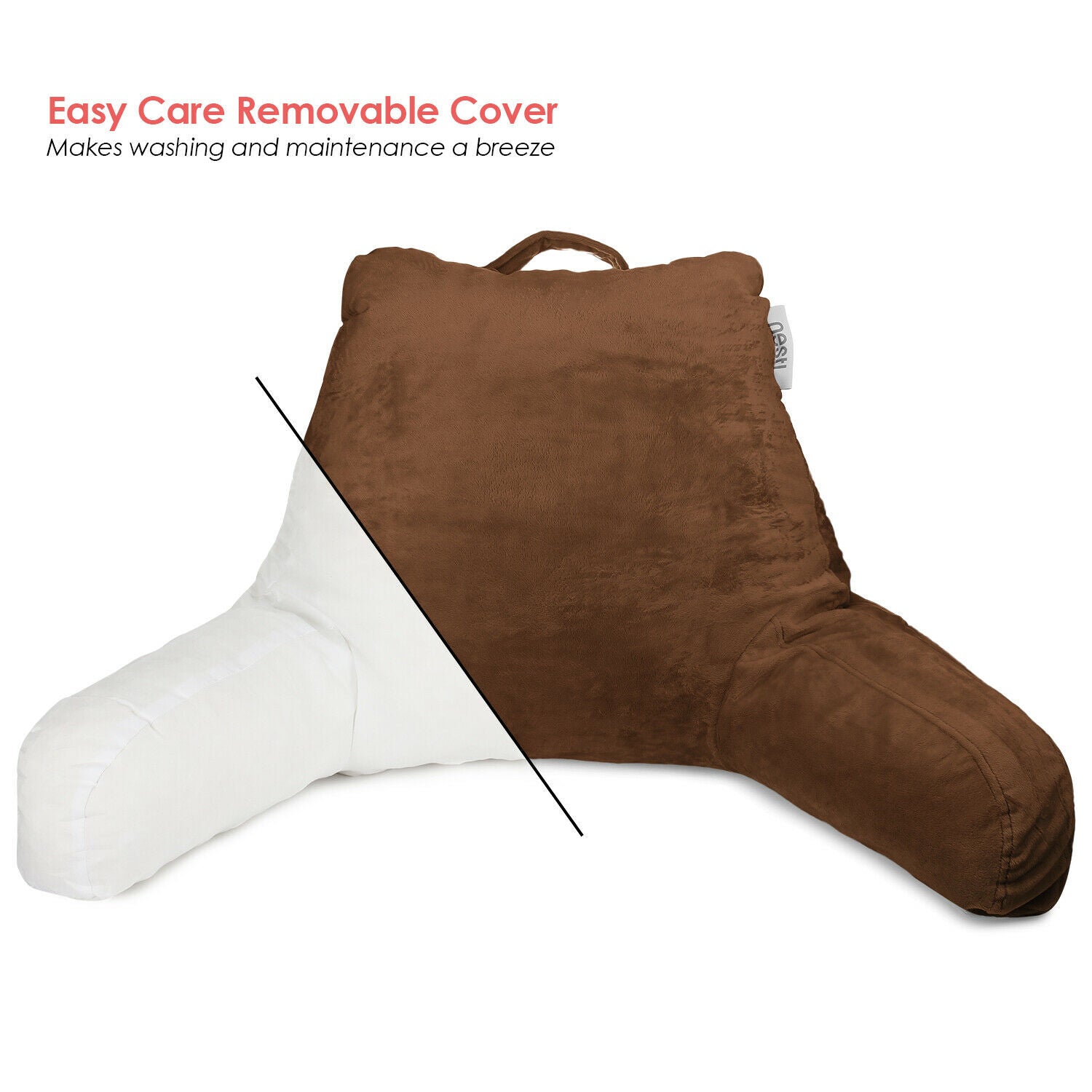 Pillows - TV & Reading Pillow - Kid's Memory Foam Bedrest Back Pillow 12 Colors! -