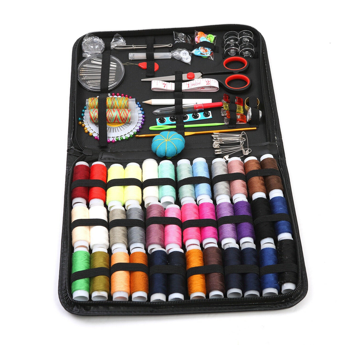 Sewing Baskets & Kits - Sewing Kit - Sewing Needle, Thread, Scissor - Travel Box 183 Pc Set -