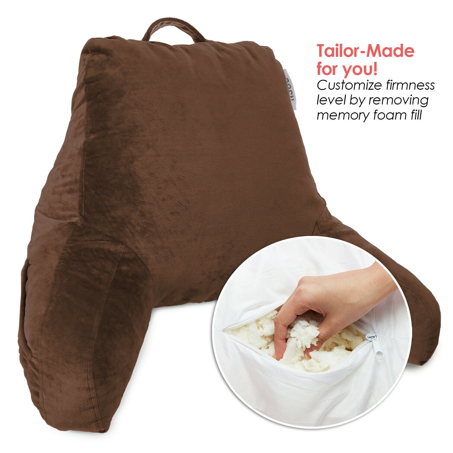 Pillows - TV & Reading Pillow - Kid's Memory Foam Bedrest Back Pillow 12 Colors! -