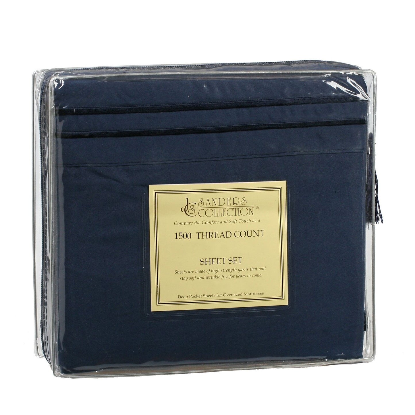Bed Sheets - Microfiber Thread Count Bed Sheets- 4 Piece Set, Many Sizes & Colors - Twin / Navy Blue