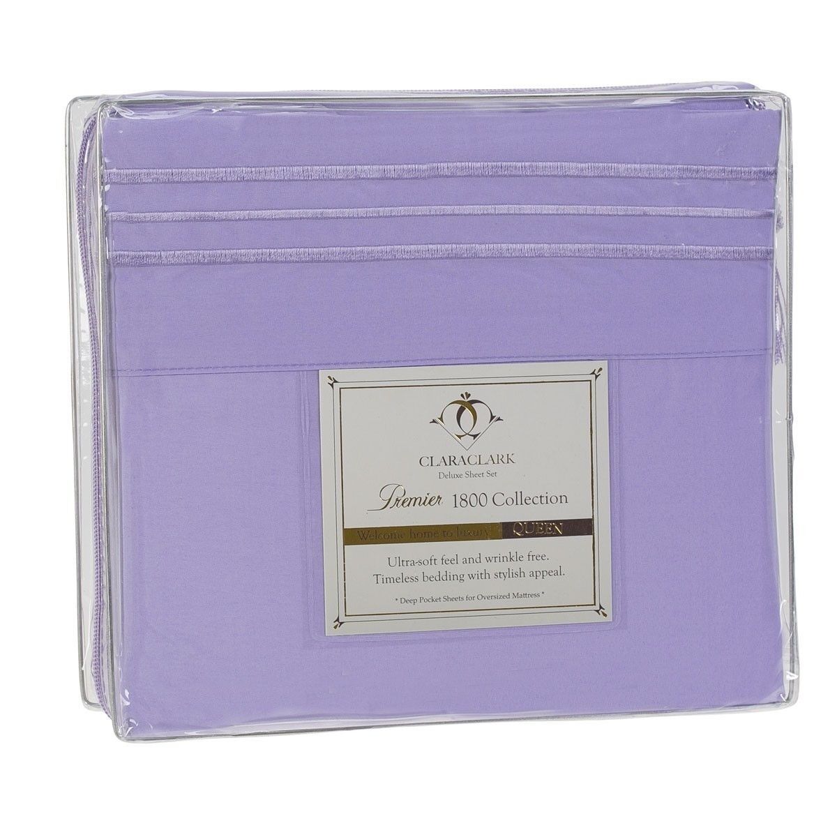 Bed Sheets - Deep Pocket Bed Sheets- 4 Piece Set, Queen, King, Twin, or Full Size - King / Lavender