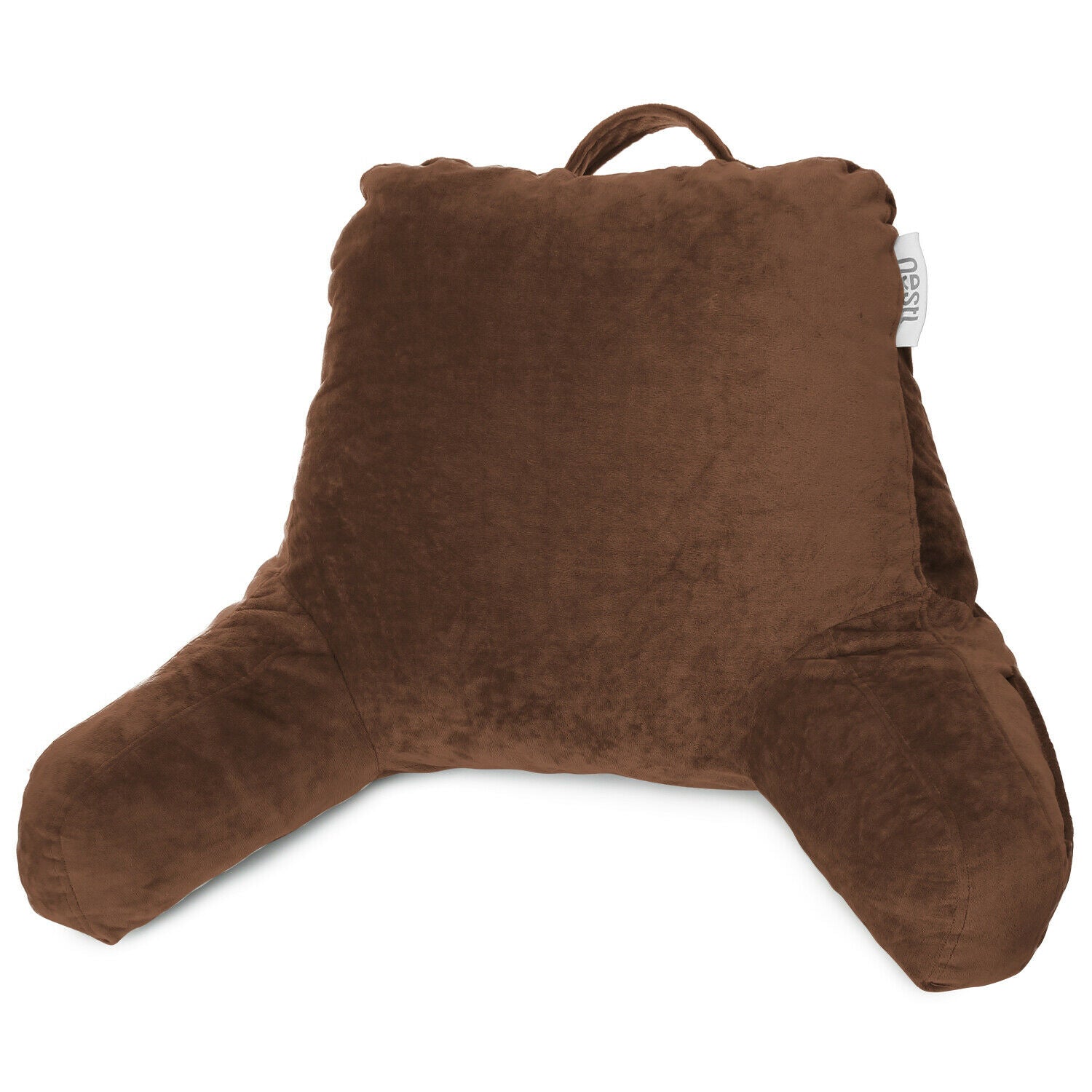 Pillows - TV & Reading Pillow - Kid's Memory Foam Bedrest Back Pillow 12 Colors! - Chocolate Brown