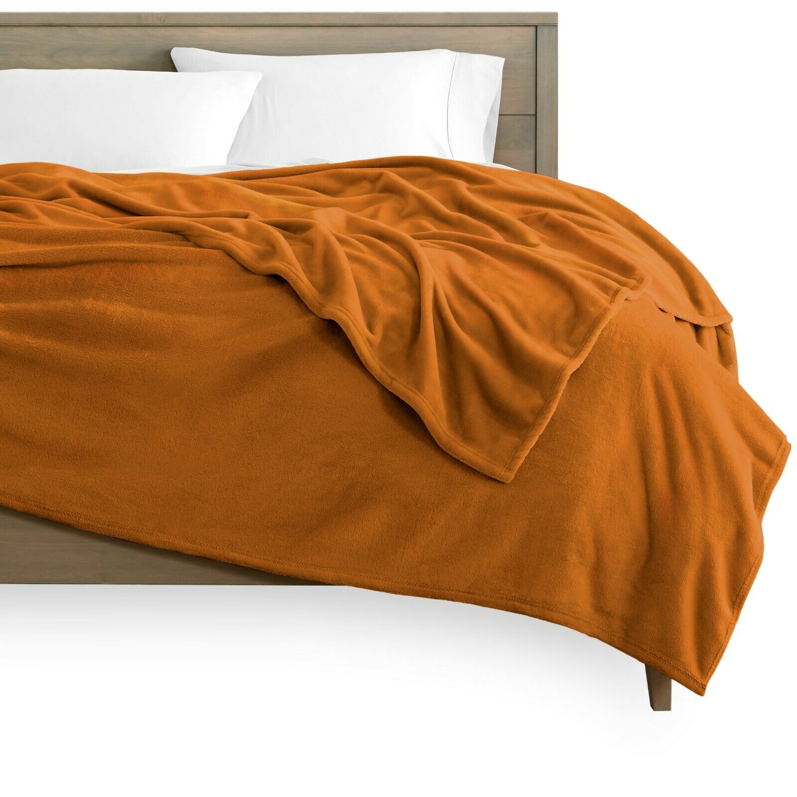 Blankets - Fleece Blanket - Ultra Soft Microplush Velvet Blanket - Premium - Twin/Twin XL / Sienna