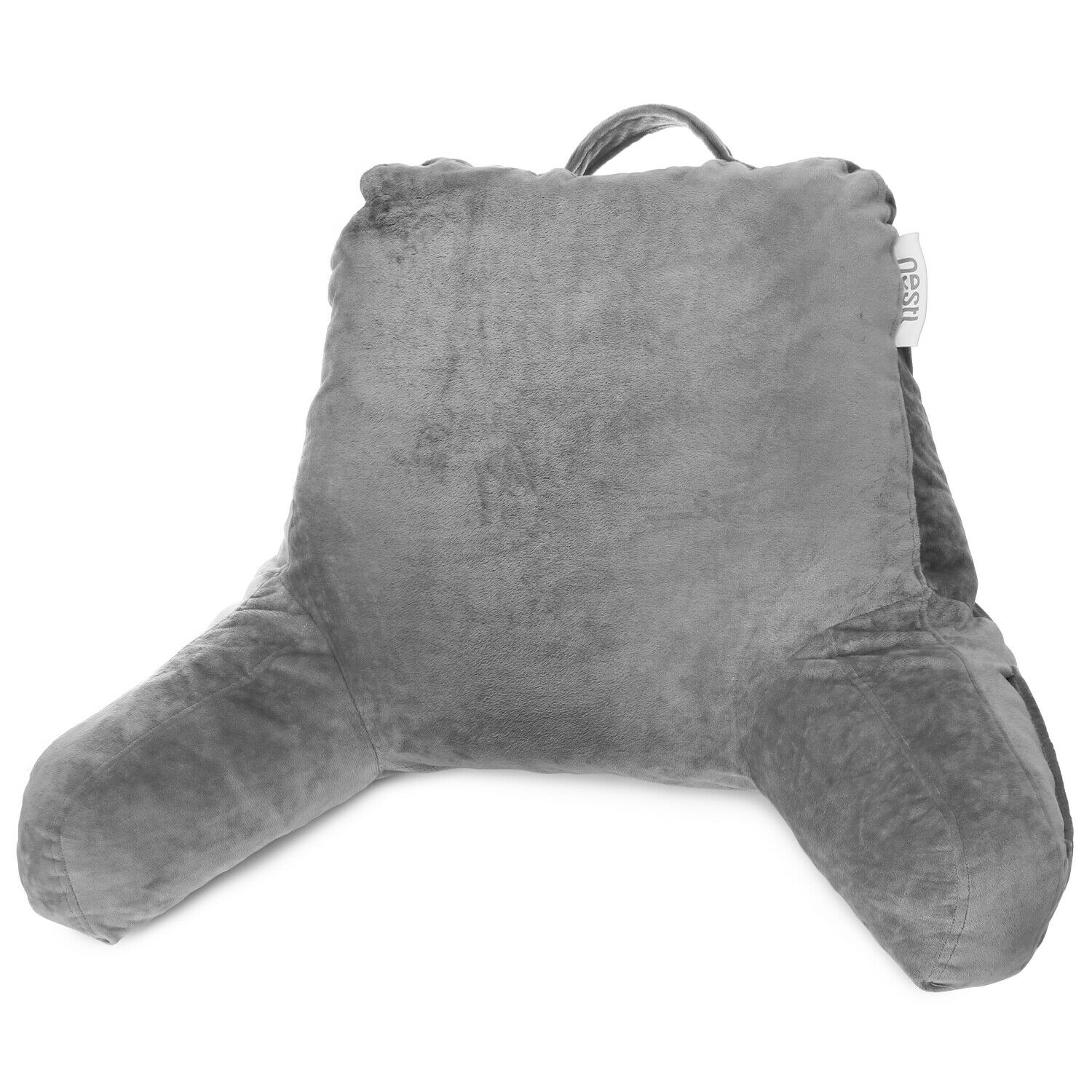 Pillows - TV & Reading Pillow - Kid's Memory Foam Bedrest Back Pillow 12 Colors! - Charcoal Gray