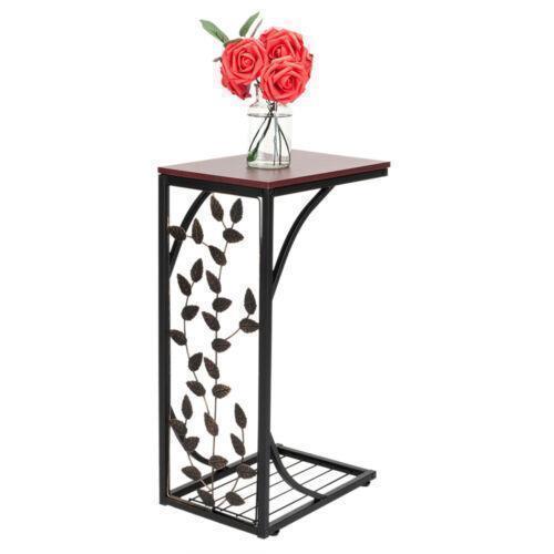 End Tables - Art Deco End Table - Narrow Side C Table - 3 Styles - Leaf Vine Pattern