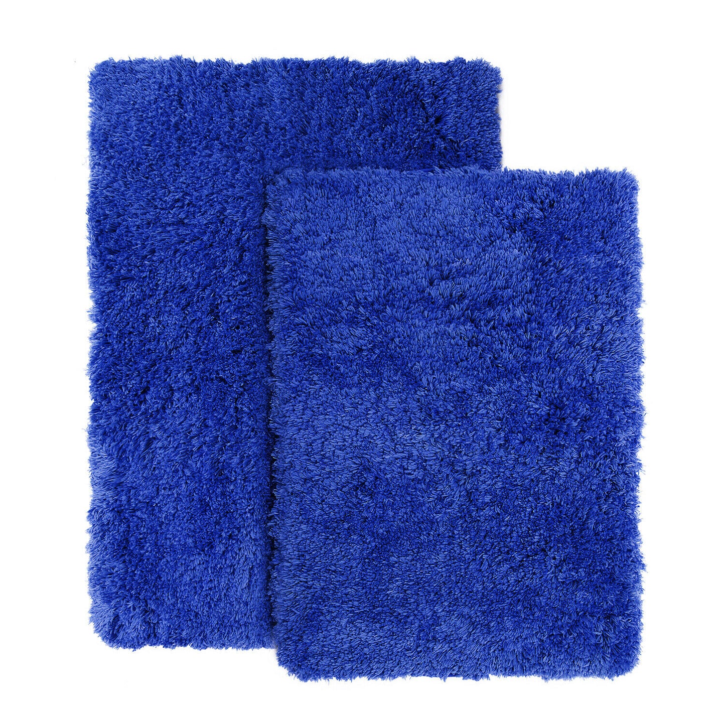 Bath Mats & Rugs - Bathroom Rug Bath Mat Set - 2 Rubber Backed Nonslip Area Rugs 7 Colors - Royal Blue
