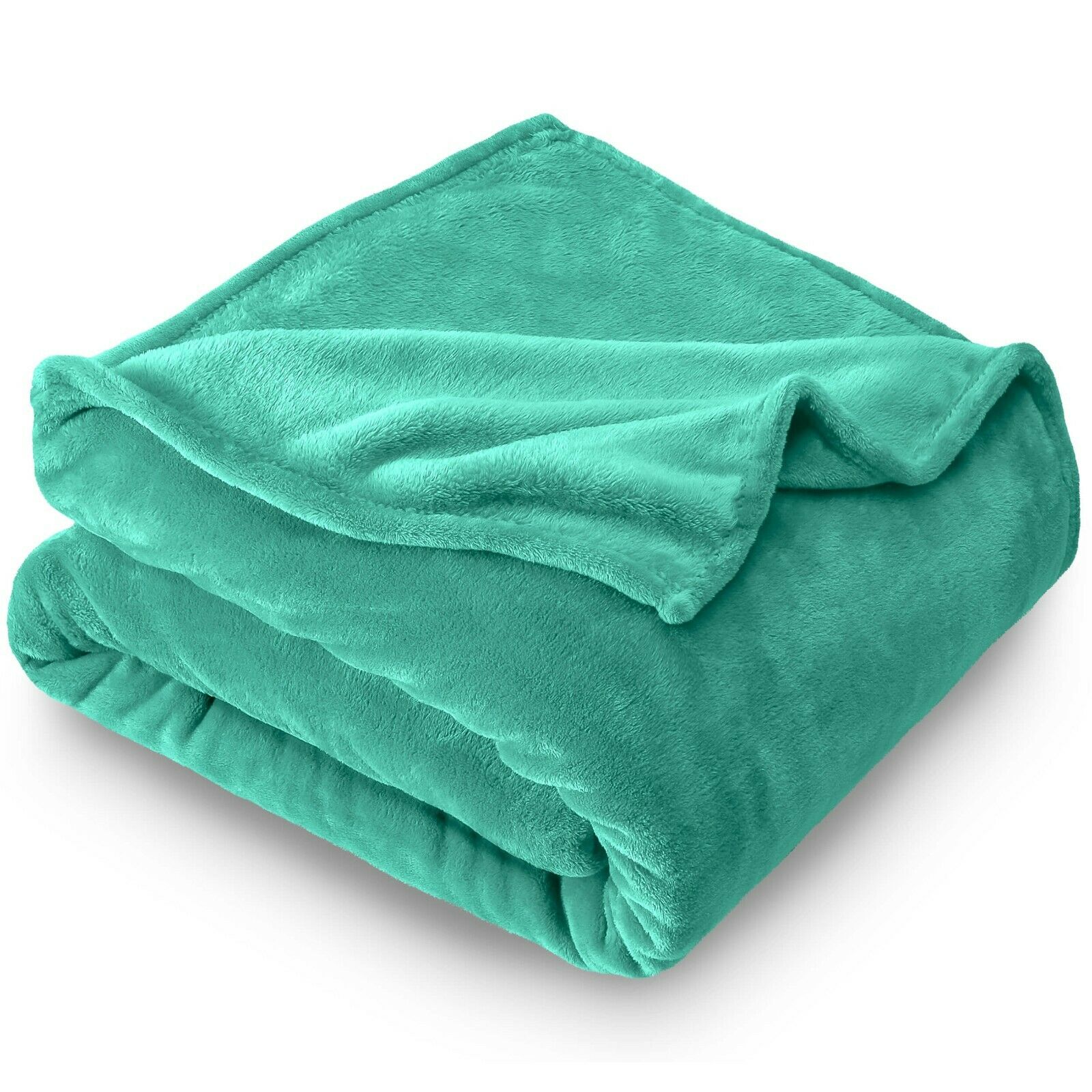 Blankets - Fleece Blanket - Ultra Soft Microplush Velvet Blanket - Premium - Twin/Twin XL / Turquoise