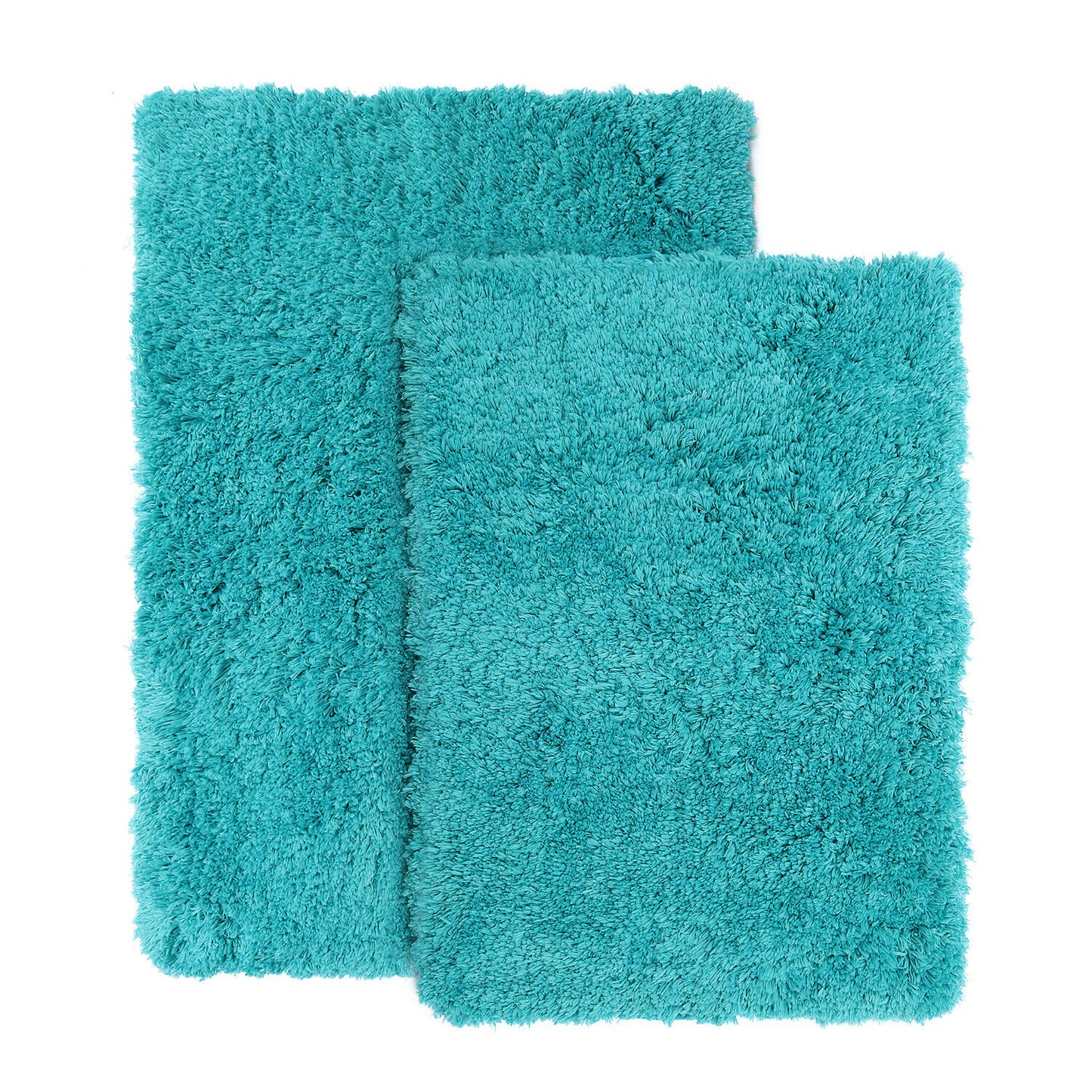 Bath Mats & Rugs - Bathroom Rug Bath Mat Set - 2 Rubber Backed Nonslip Area Rugs 7 Colors - Teal