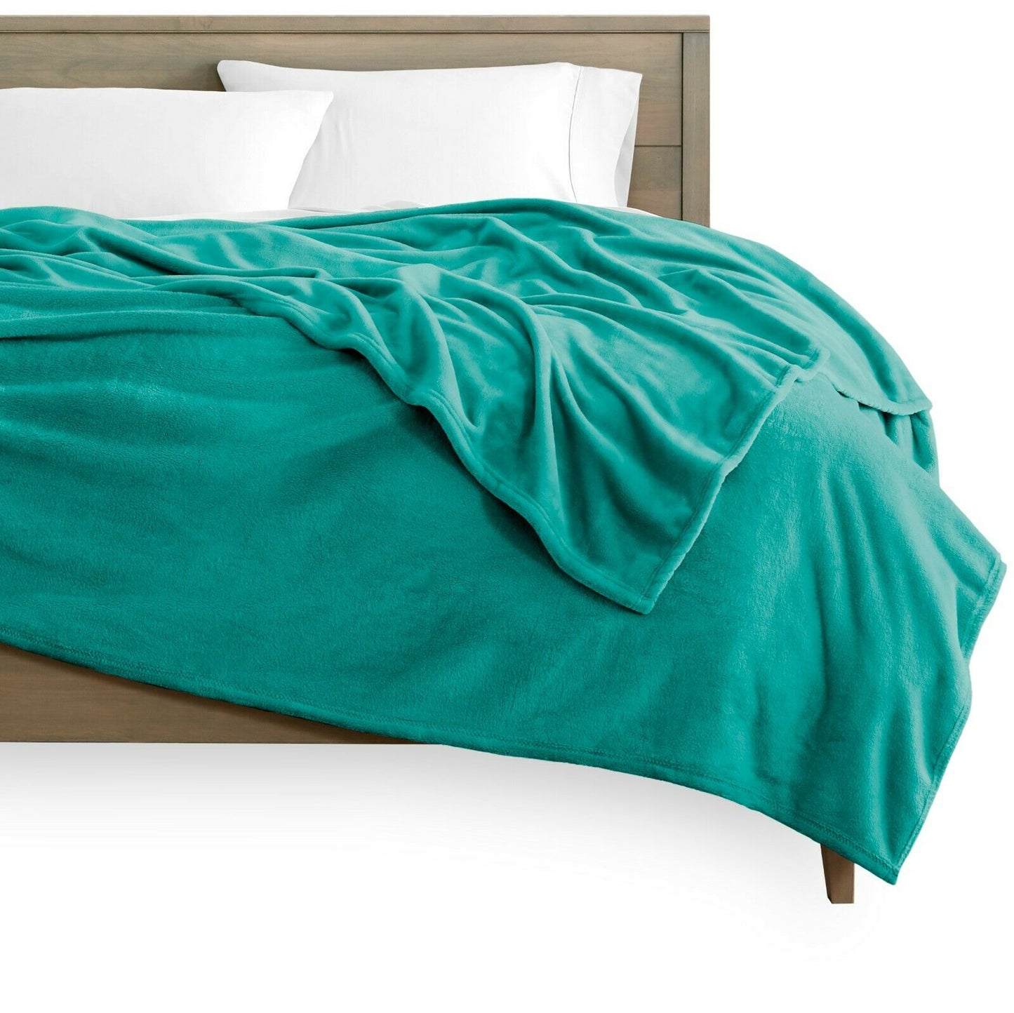 Blankets - Fleece Blanket - Ultra Soft Microplush Velvet Blanket - Premium - Full/Queen / Emerald