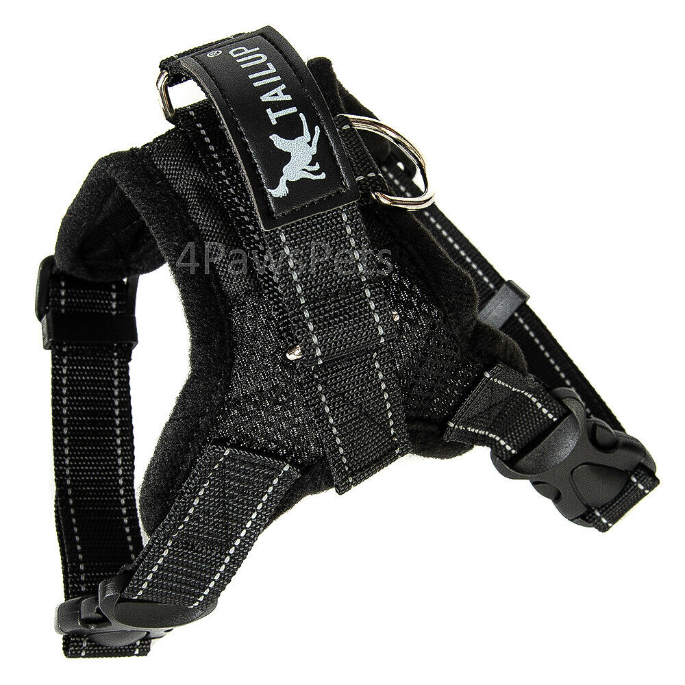 Pet Leashes - Dog Harness - No Pull Adjustable Reflective Vest - XS S M L XXl - XXL / Black-MESH