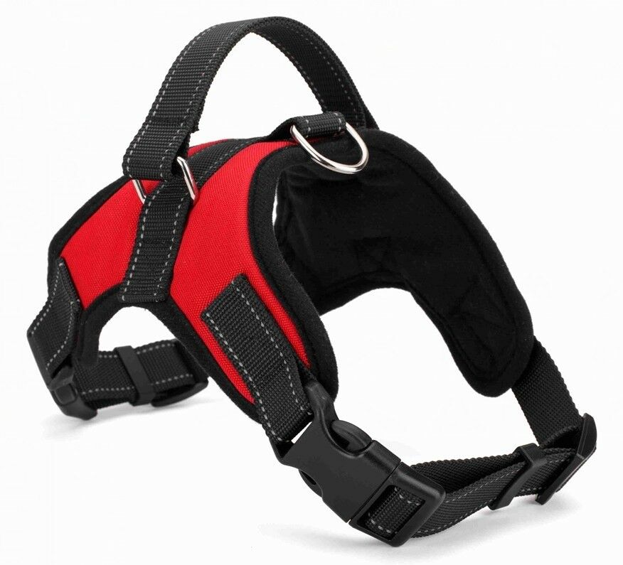 Pet Leashes - Dog Harness - No Pull Adjustable Reflective Vest - XS S M L XXl - XXL / Red