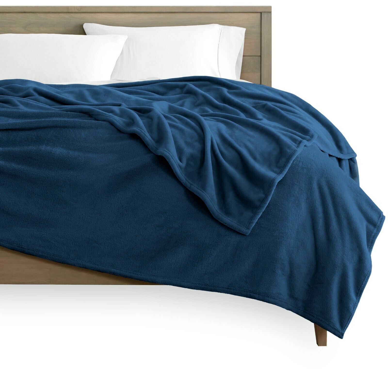 Blankets - Fleece Blanket - Ultra Soft Microplush Velvet Blanket - Premium - Full/Queen / Dark Blue