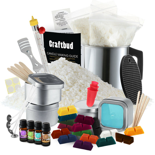 Candle Making Kits - Candle Making Kit - Wicks, Soy Wax Flakes, Fragrance Oil 16 Color Dyes -