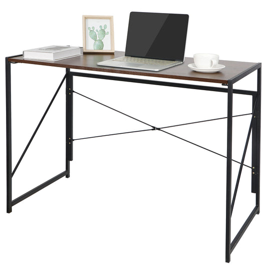 Desks - Home Office Writing Computer Desk - Modern Industrial Style - Folding -