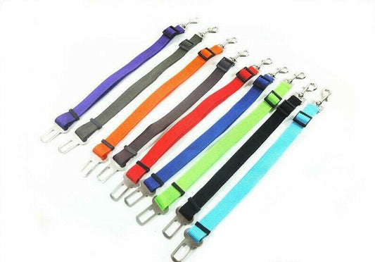 Pet Collars & Harnesses - Harness Collar Dog Seat Belt Leash - Car Restraint Safety Lead -