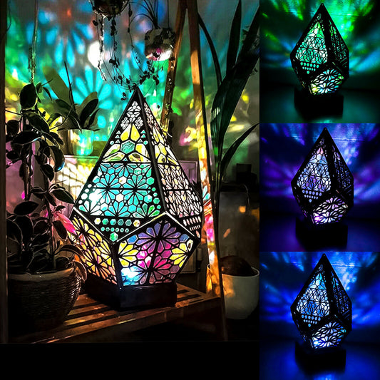 Lamps - Led Light - 3D Bohemian Colorful Night Light - Sky Projector Lamp -