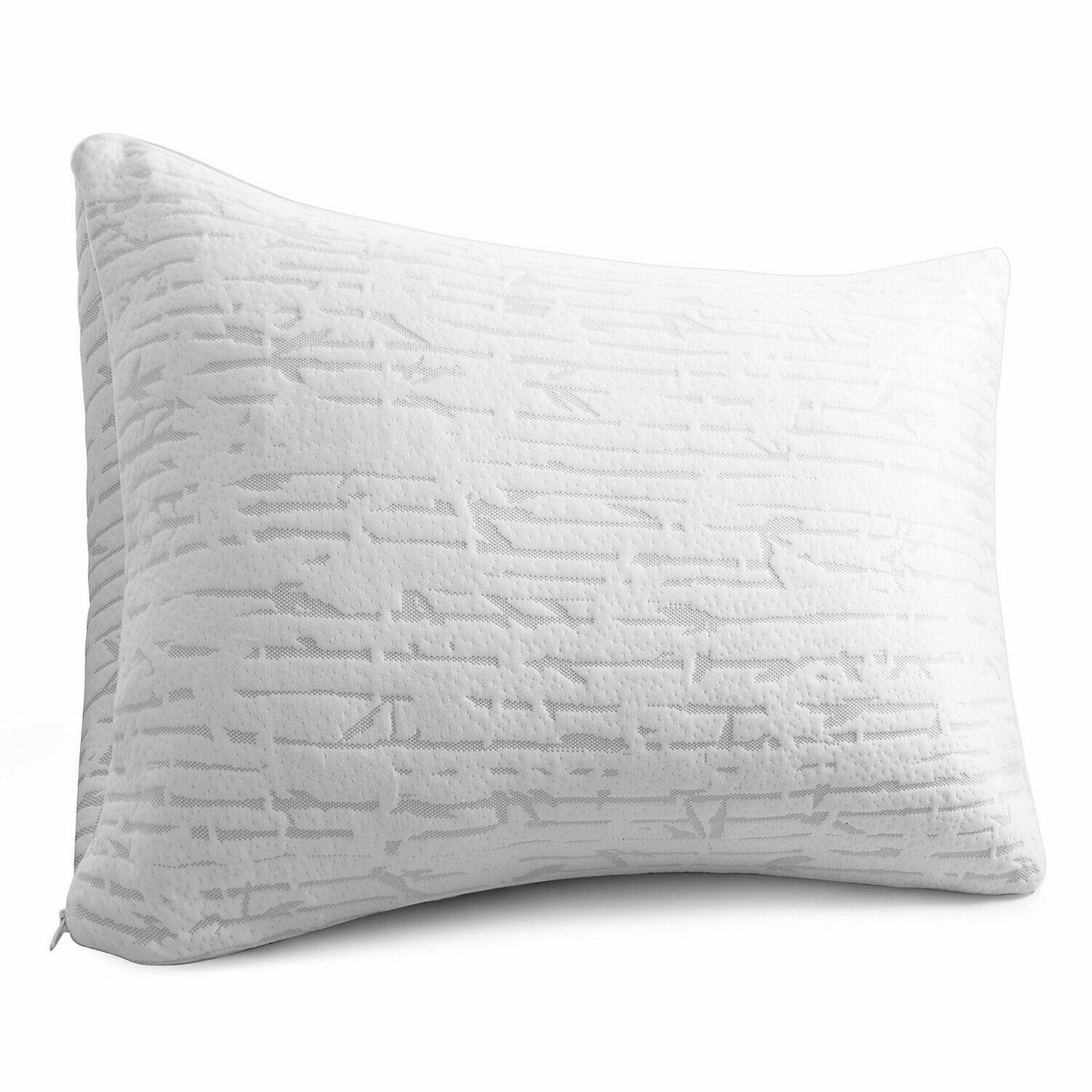 Pillows - Bamboo Shredded Memory Foam Pillow - Hypoallergenic King or Queen -