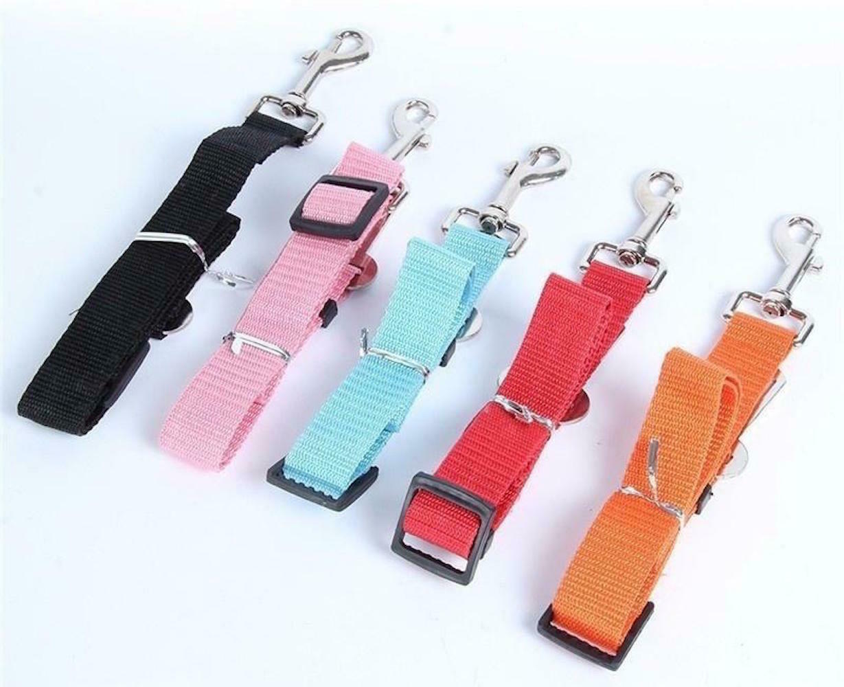 Pet Collars & Harnesses - Harness Collar Dog Seat Belt Leash - Car Restraint Safety Lead -