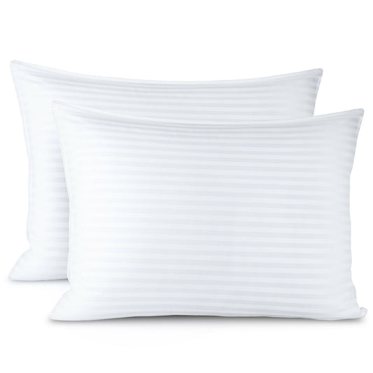 Pillows - Bed Pillows - Down Alternative Soft Cotton Plush Luxury Set - 5 Sizes -