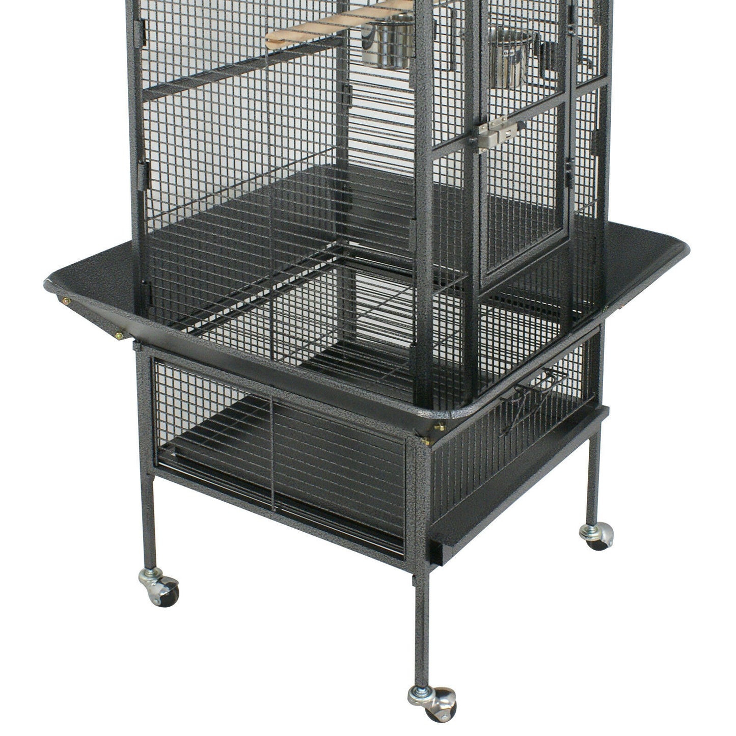 Bird Cages & Stands - Bird Cage 61" Large - Parrot Finch Cage Supplies w/ Removable Part -