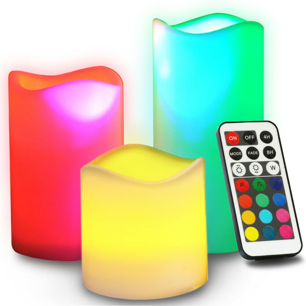 Flameless Candles - Flameless Candles With Remote Control - Led Candle Pillars -