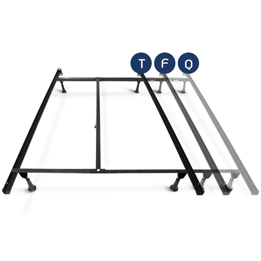 Beds & Bed Frames - Adjustable Bed Frame - Twin, Full or Queen Size Metal Frame -