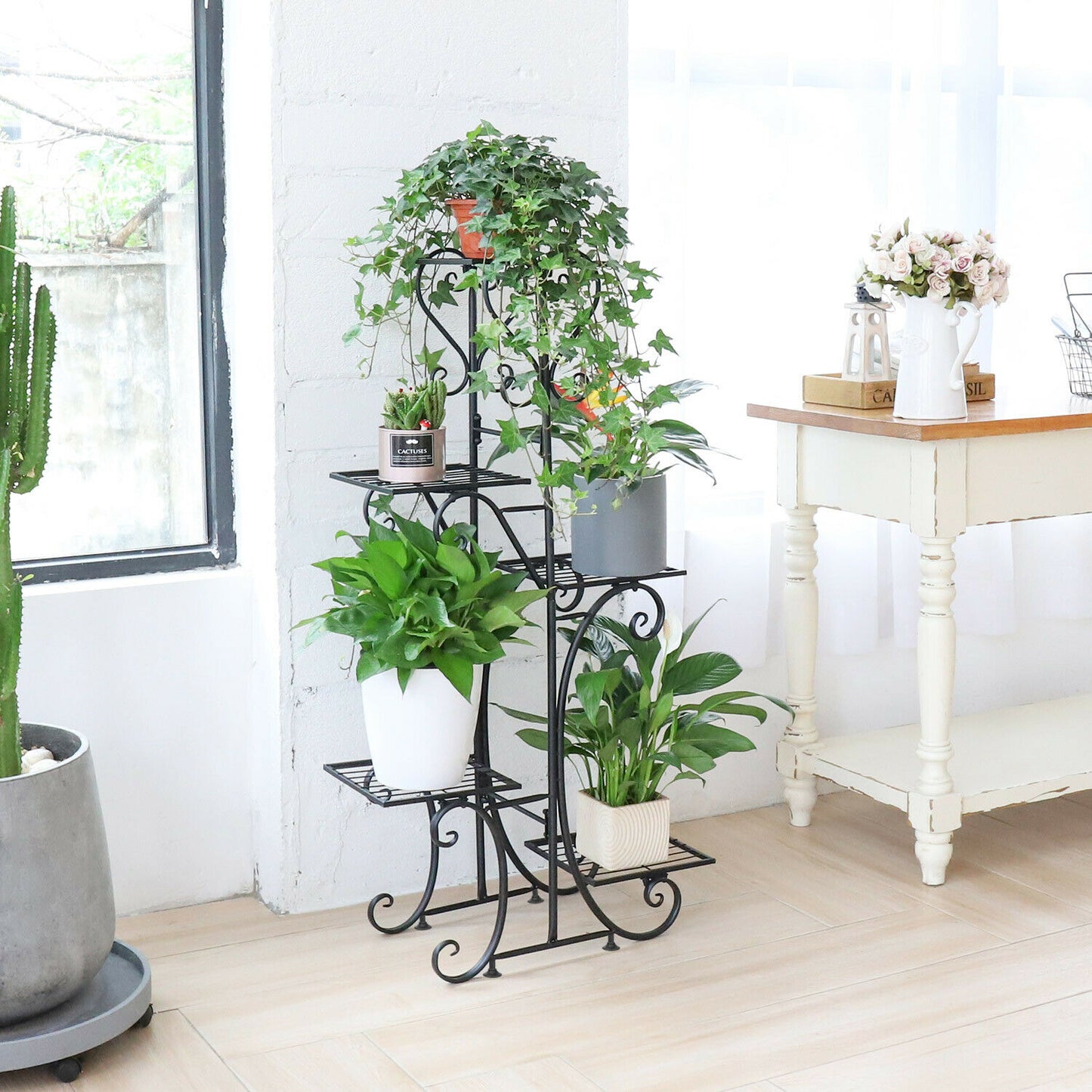 Plant Stands - Plant Stand Indoor - Metal Plant Shelf - Extra Large Anti Rust Iron -