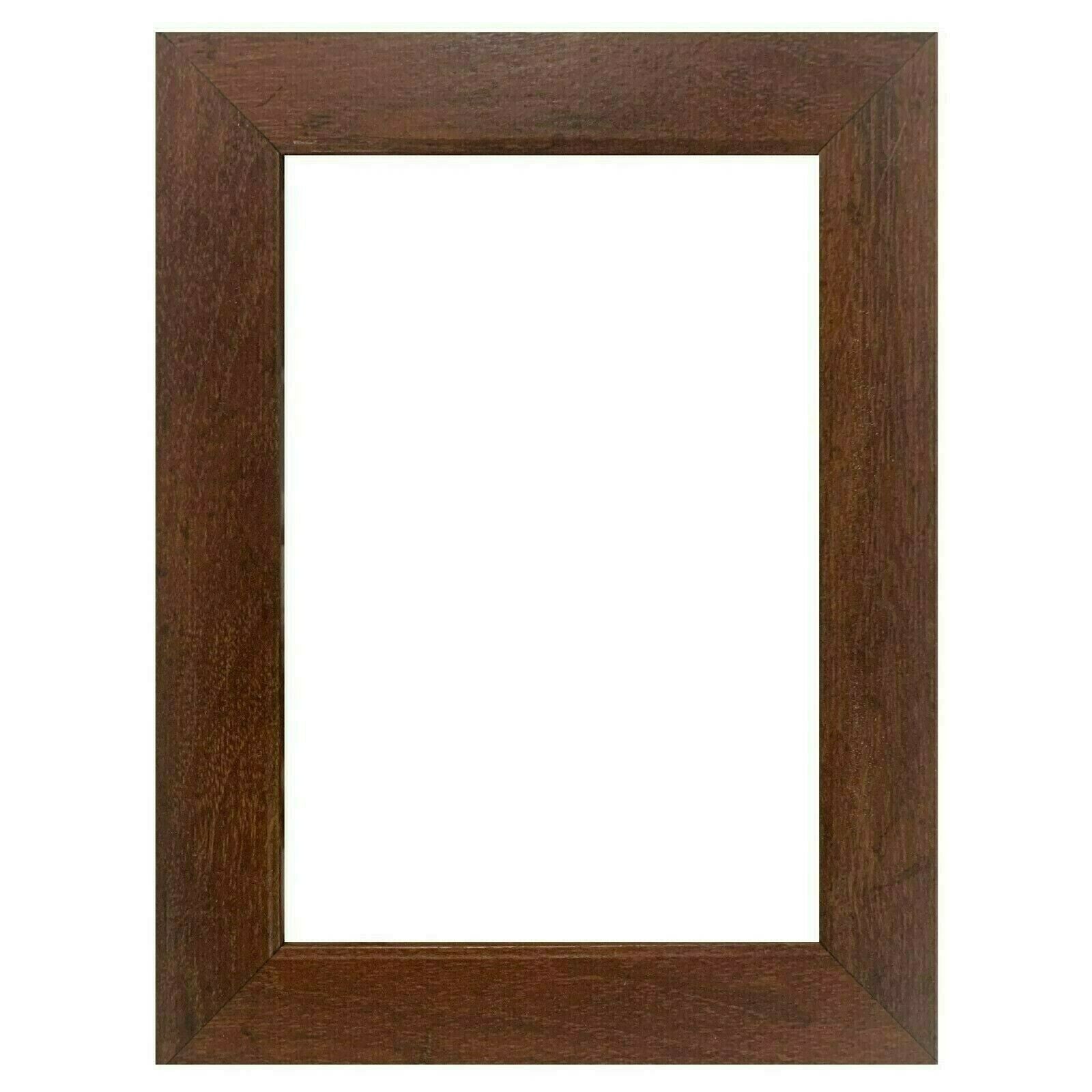 Picture Frames - Picture Frame Art Poster Frames - 1" Flat Walnut Brown Customer-A -