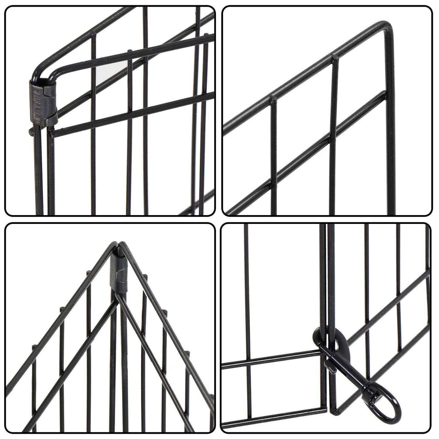 Fence Panels - Dog Crate Pet Play Pen Fence - 8 Panels - 30 Inches -