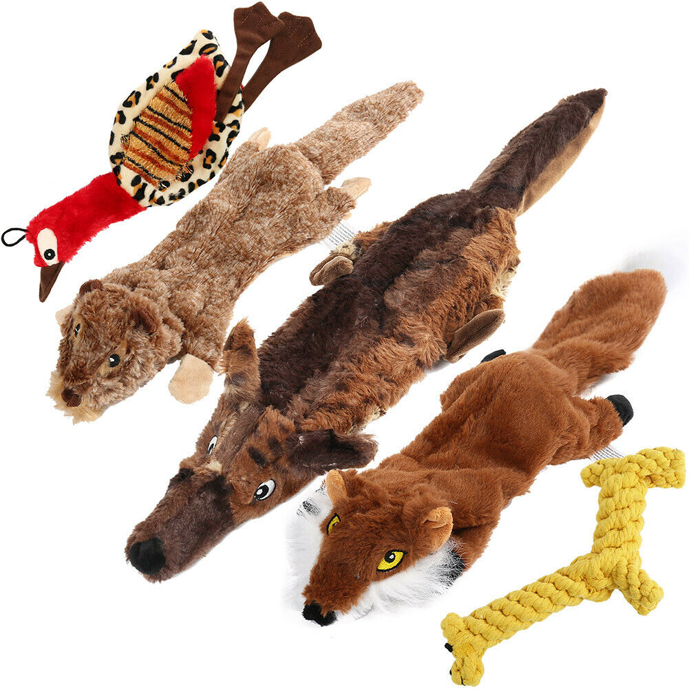 Dog Toys - Squeaky Plush Pet Toys for Dogs - 5pcs -