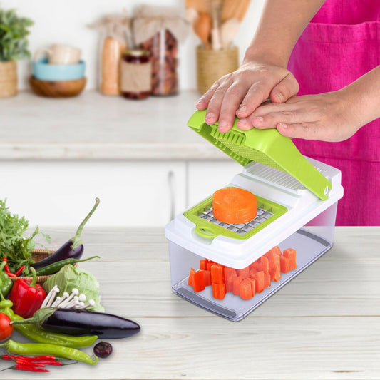 Kitchen Slicers - Fruit & Vegetable Food Chopper - Dicer Slicer Cutter - Great Onion Chopper -