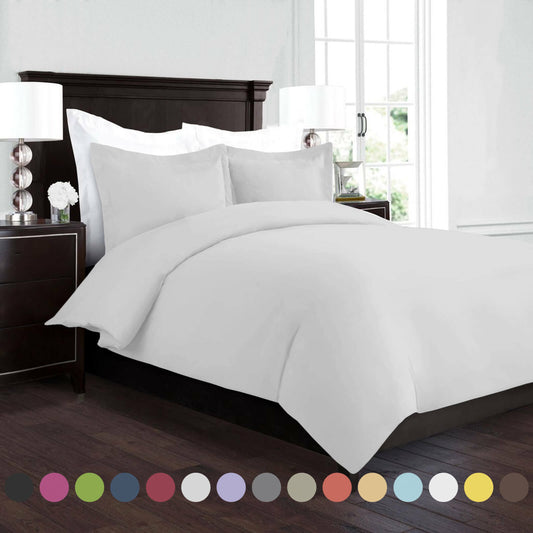 Bedding - Duvet Cover Set - King Queen Full Twin Cal-King - 3 Piece - 22 Colors -