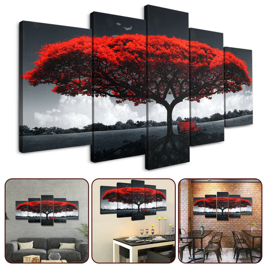 - Living Room Wall Art - Canvas Print Landscape Paintings- Modern 5pcs -