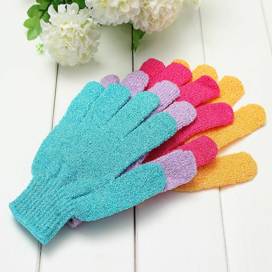 Bath Sponges & Loofahs - Exfoliating Bath And Shower Scrub Gloves - 6-24 Pcs -