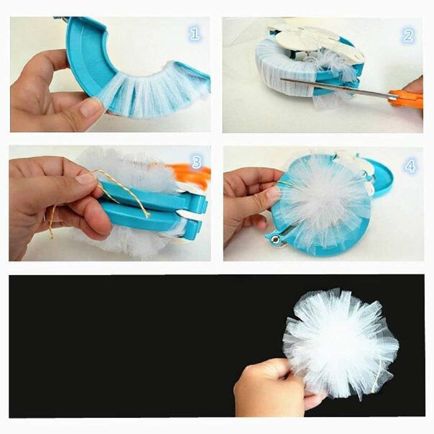 Craft Decoration Makers - Knitting Wool Tool - Pompom Maker Craft Diy - 4 Sizes -