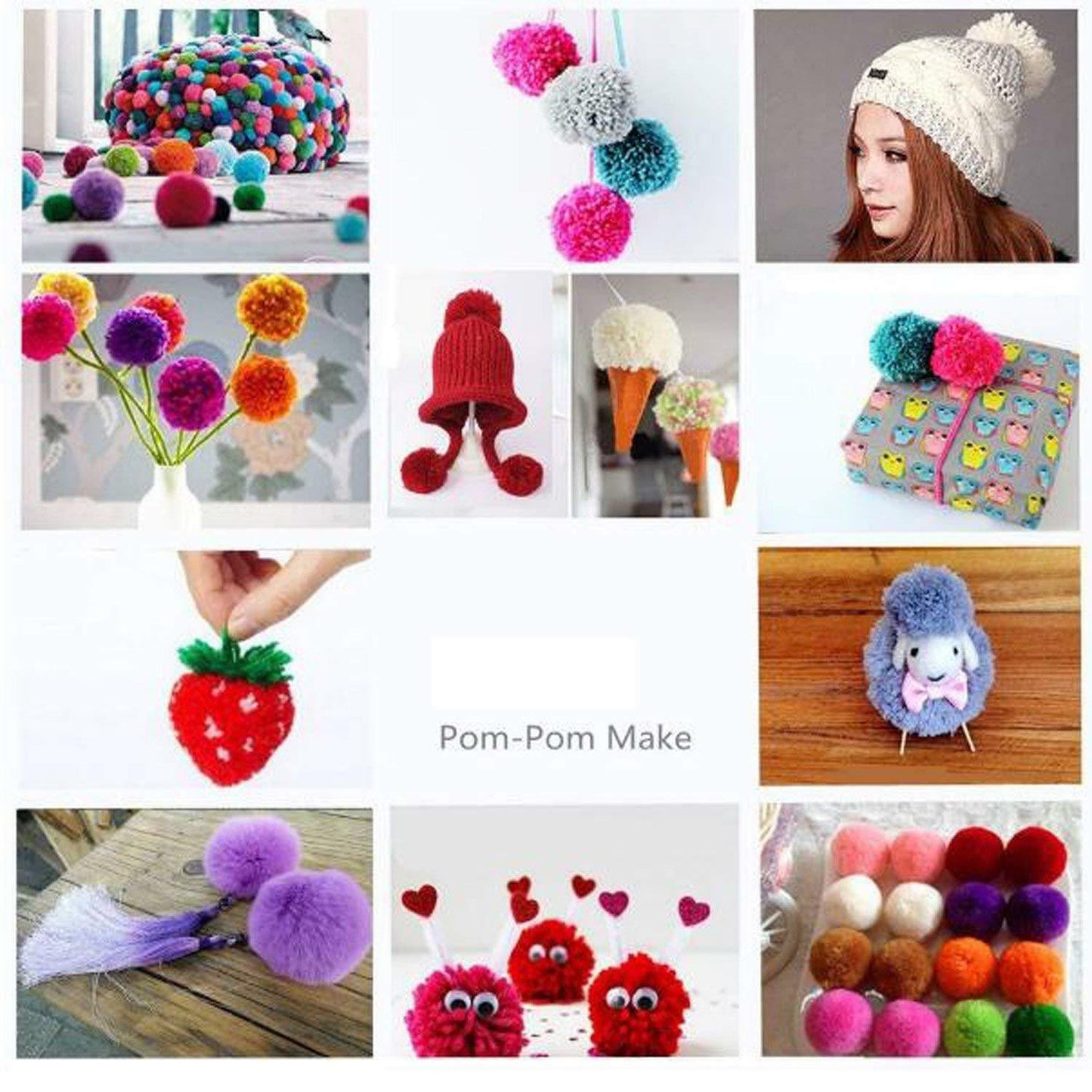 Craft Decoration Makers - Knitting Wool Tool - Pompom Maker Craft Diy - 4 Sizes -