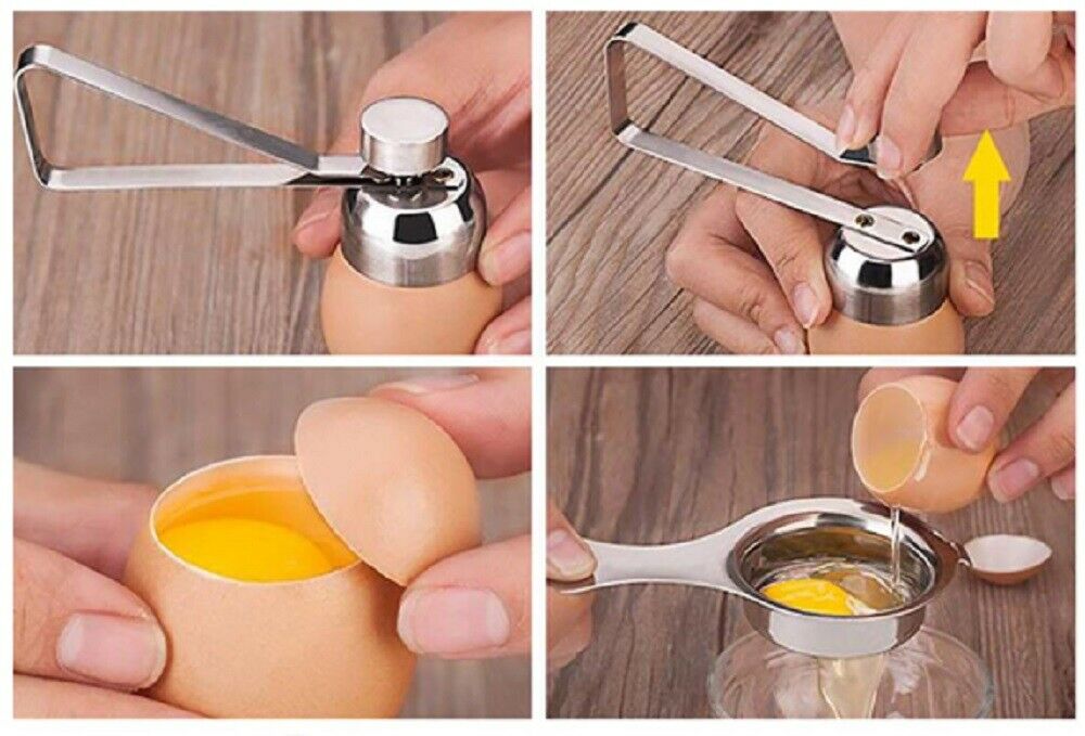 Egg Topper Egg Shell Opener Stainless Steel Egg Cutter For Raw
