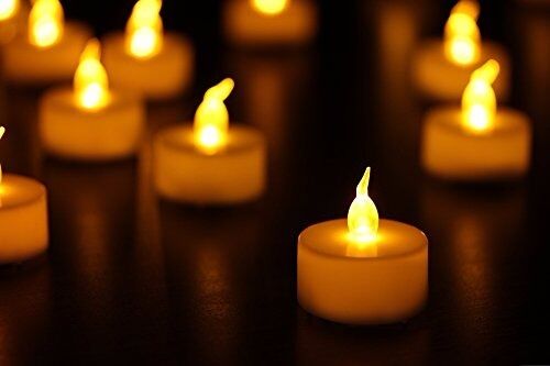Flameless Candles - Led Candle Lights - Flameless Tea Light Candles - 24-Pack Battery -